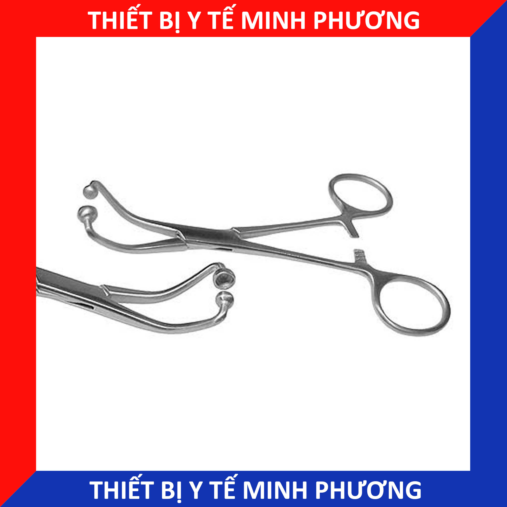Kẹp săng đầu tròn (Ball towel clamp) công nghệ Đức