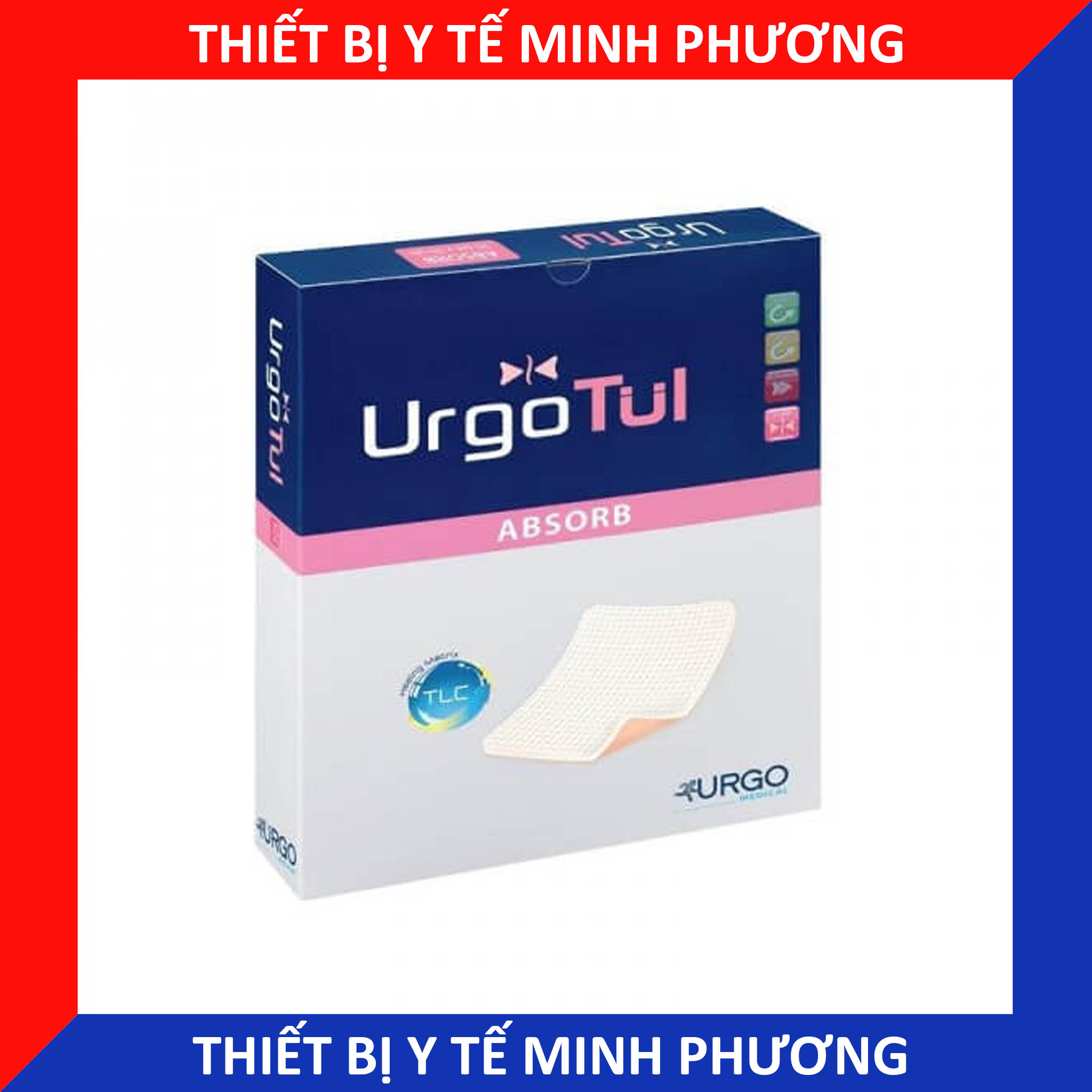 Gạc xốp thấm hút Urgotul Absorb công nghệ Lipido-Colloid (TLC)