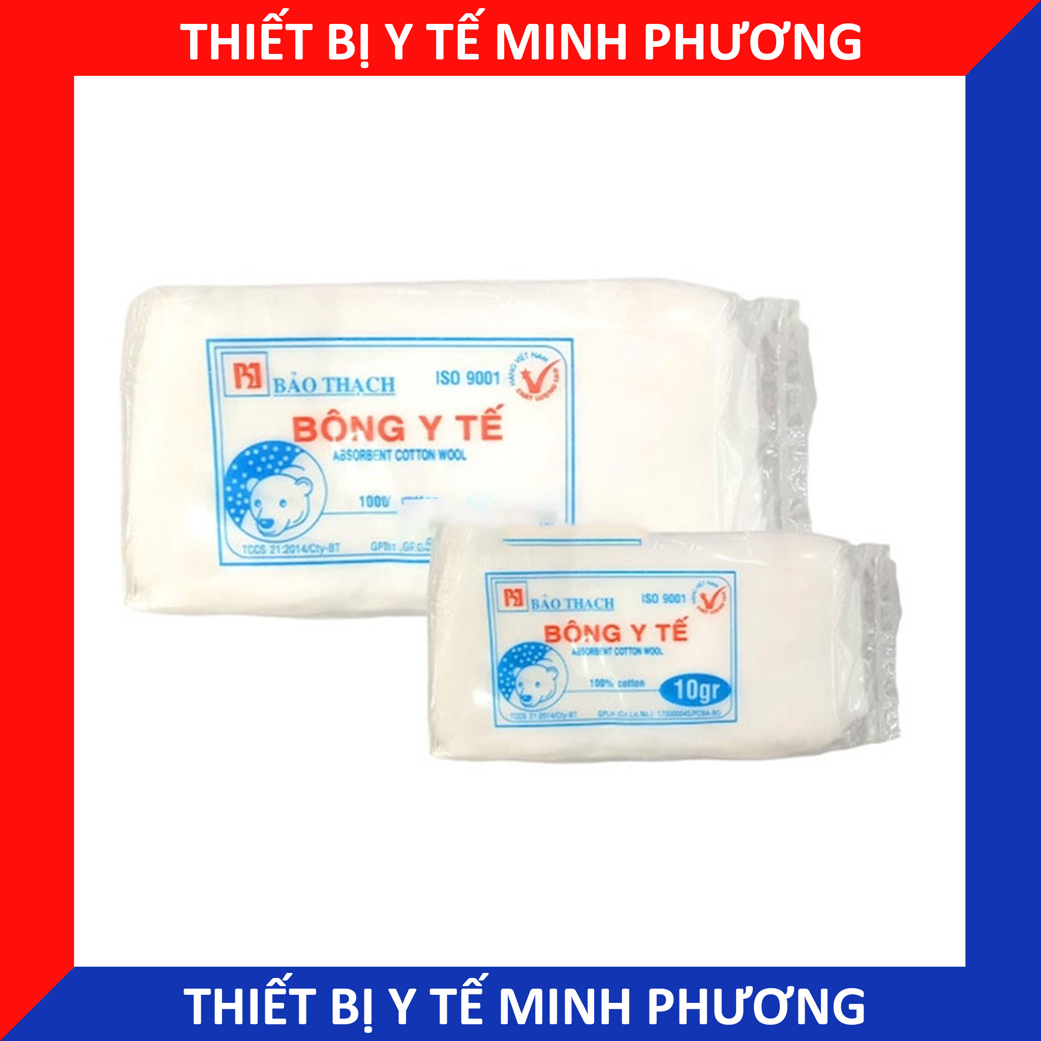 Bông gói y tế 10gr, bông gòn gia đình mềm mại, thấm hút tốt