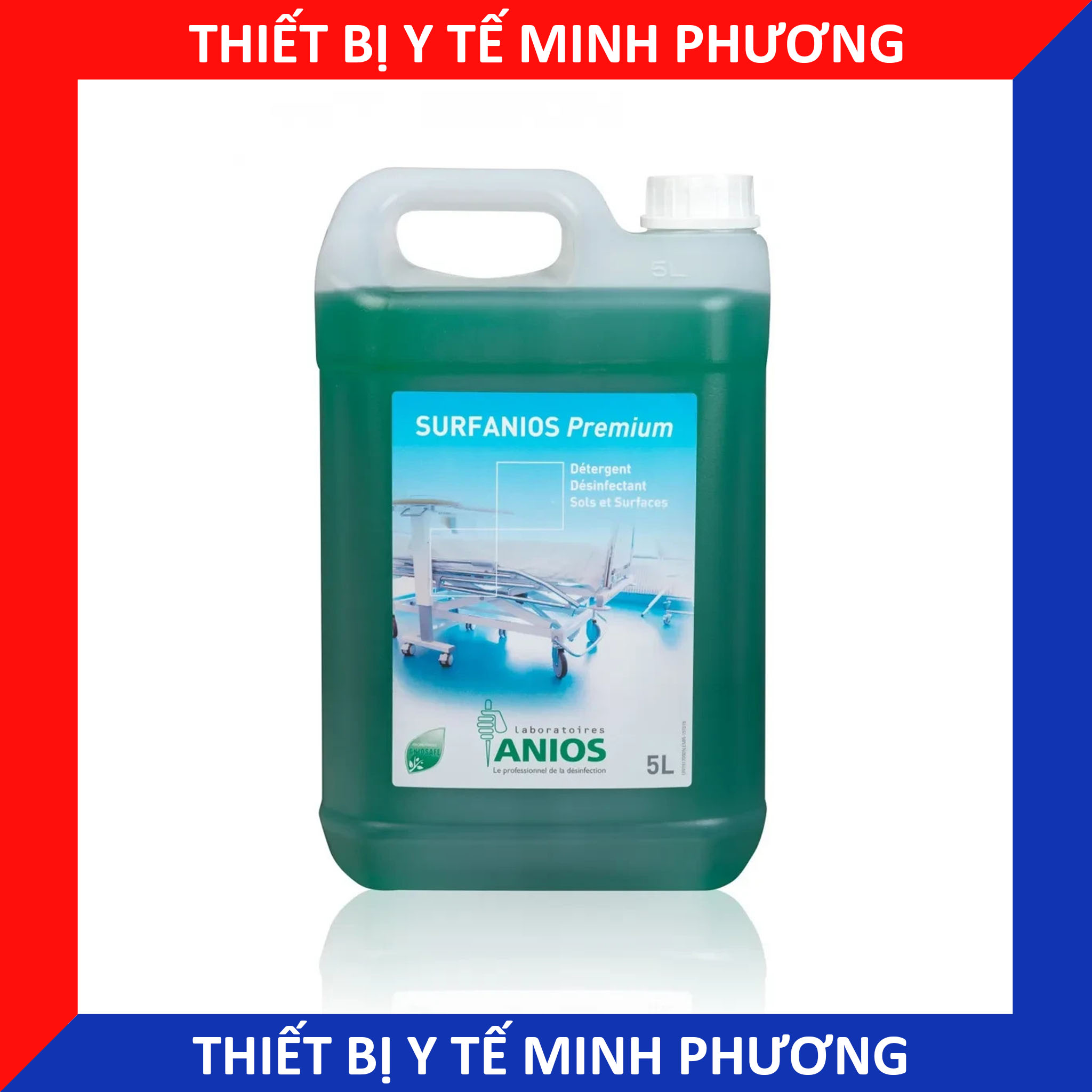 Dung dịch Surfanios Premium khử khuẩn sàn nhà, bề mặt và dụng cụ y tế