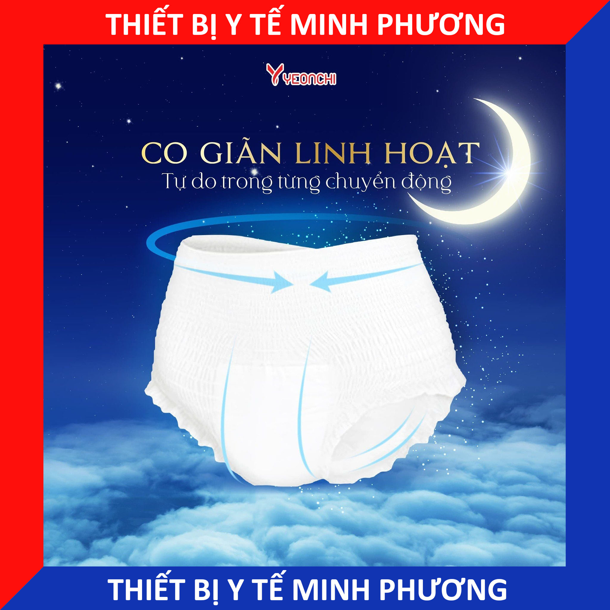 Băng vệ sinh dạng quần Yeonchi siêu mỏng và chống tràn hiệu quả