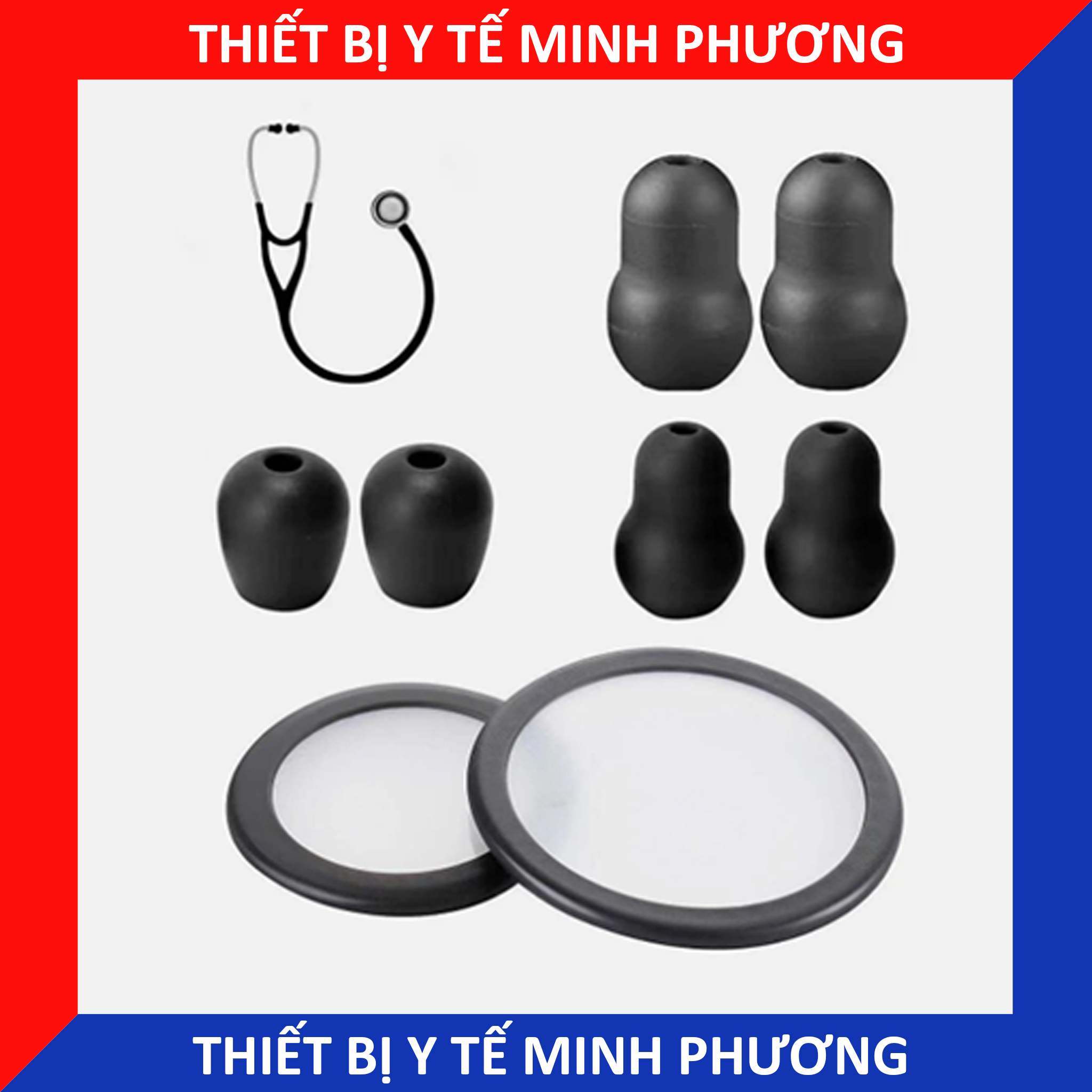 Bộ phụ kiện ống nghe Littmann (Ron màng nghe,núm tai mềm và mặt nghe thay thế)