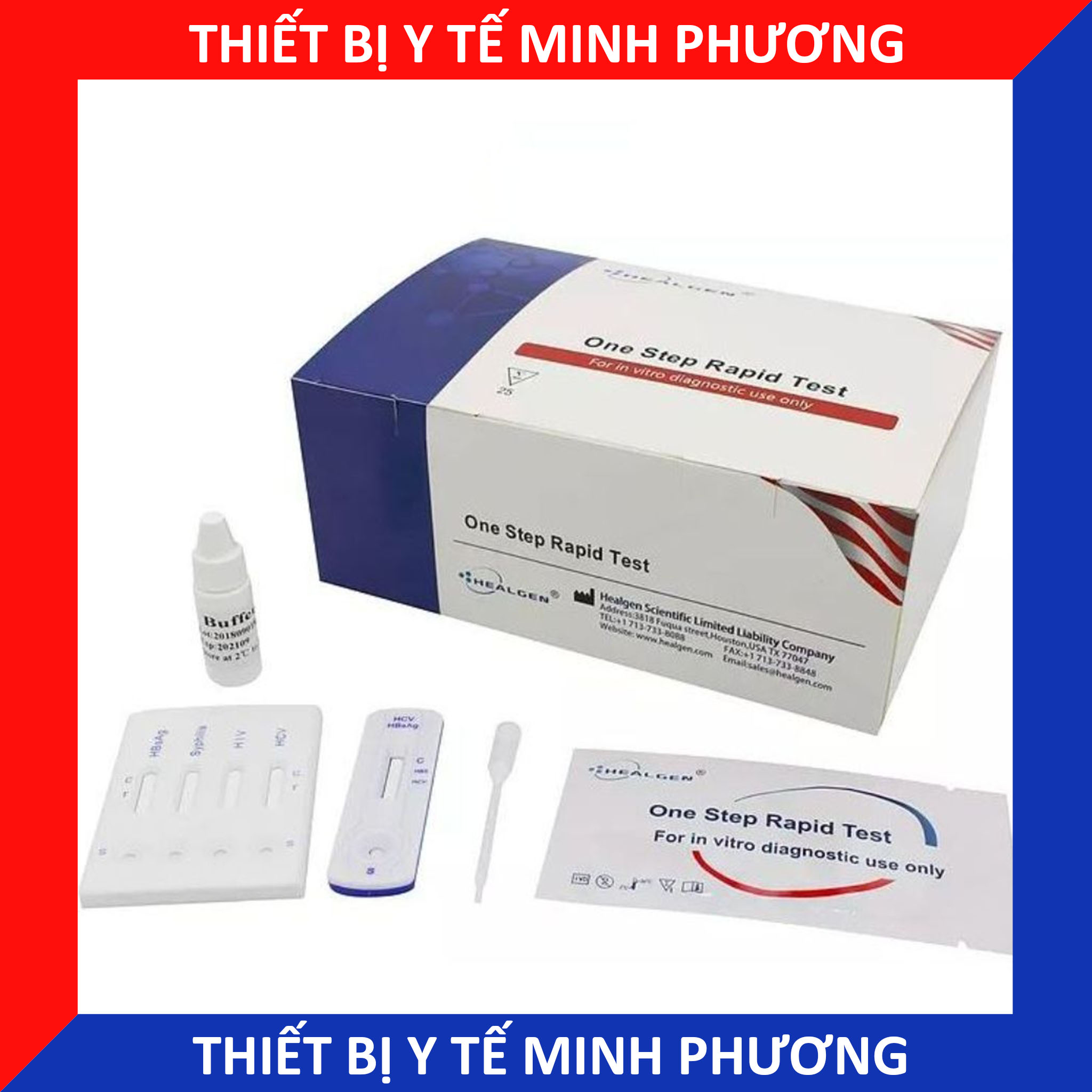 Test nhanh HIV cho kết quả trong 15-20 phút Helgen, Fastep...