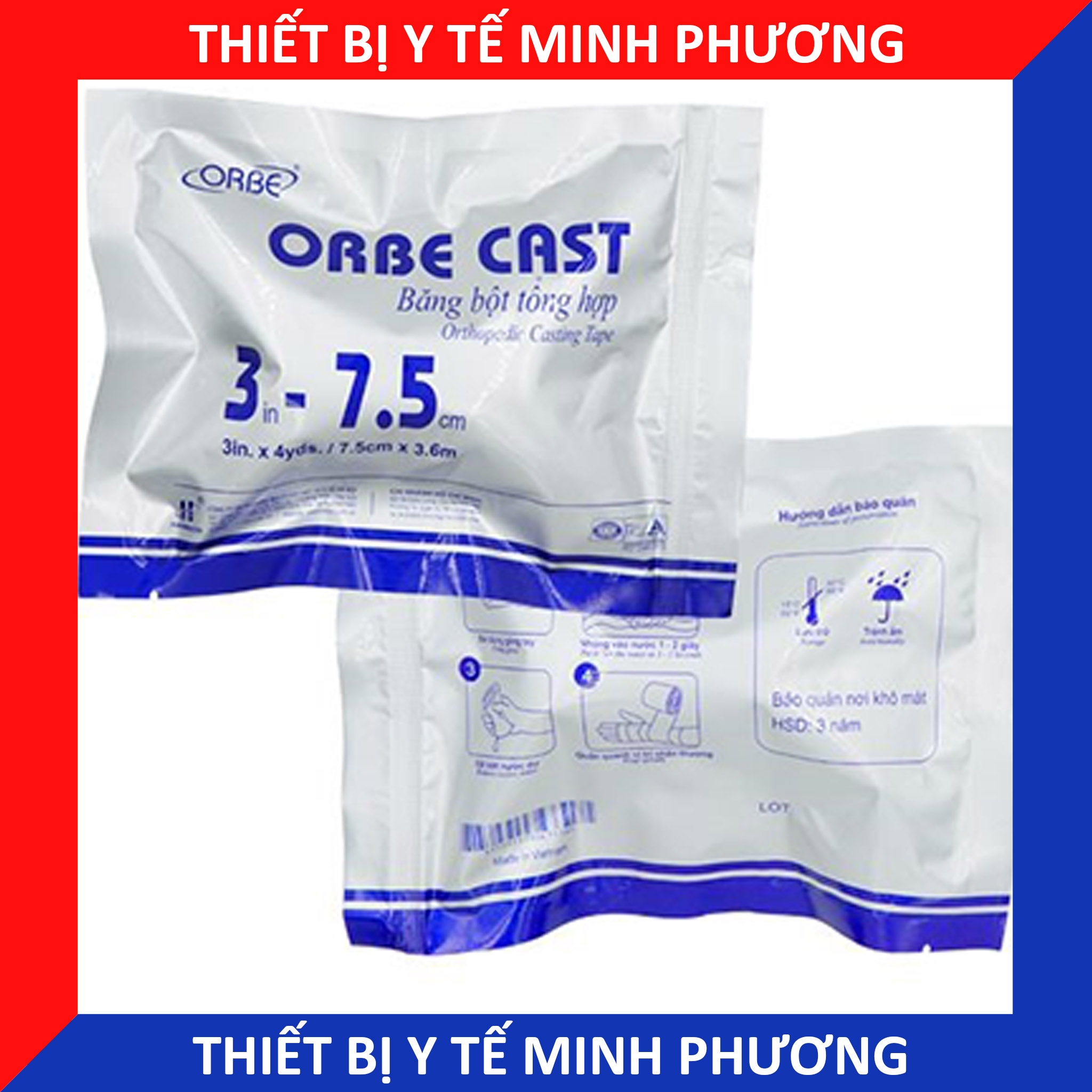 Băng bột tổng hợp cố định xương khớp khi gãy hoặc trật khớp (ORBECAST)