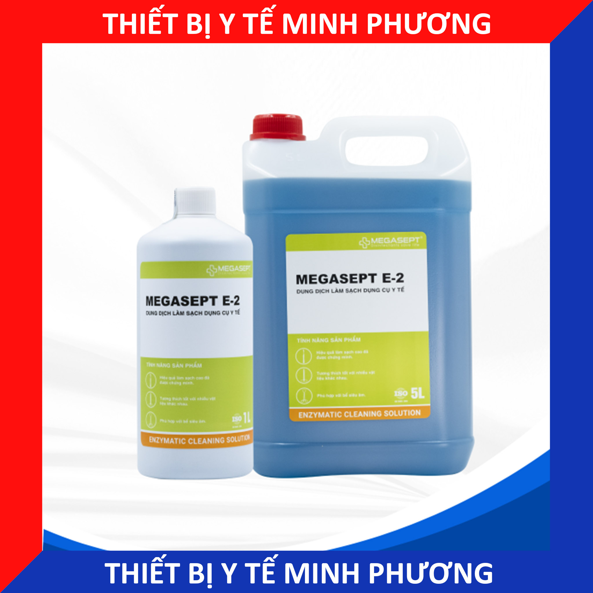 Dung dịch Megasept E2 làm sạch và tẩy rửa dụng cụ y tế, nha khoa, nội soi