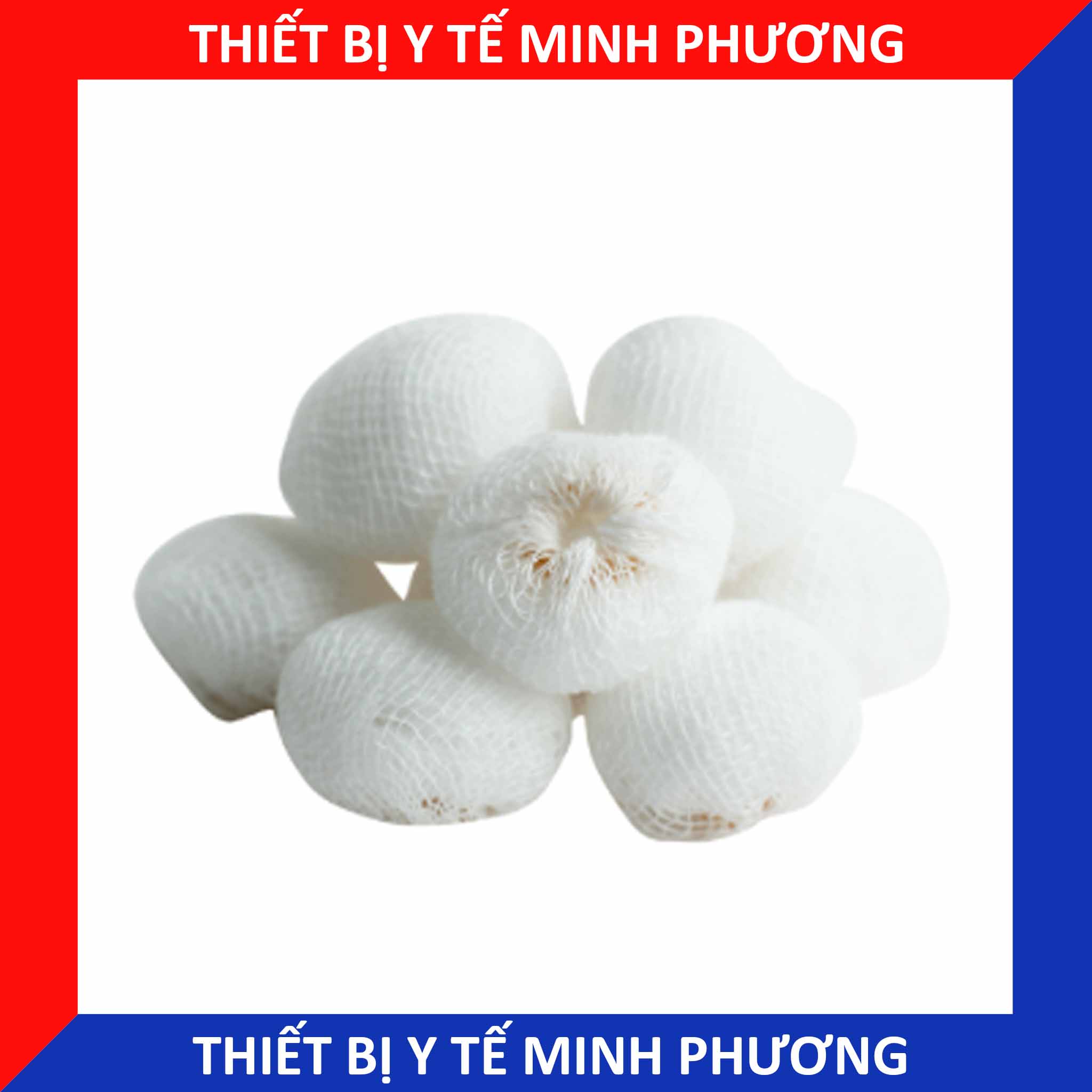 Gạc cầu đa khoa cầm máu, rửa vết thương, vệ sinh răng miệng