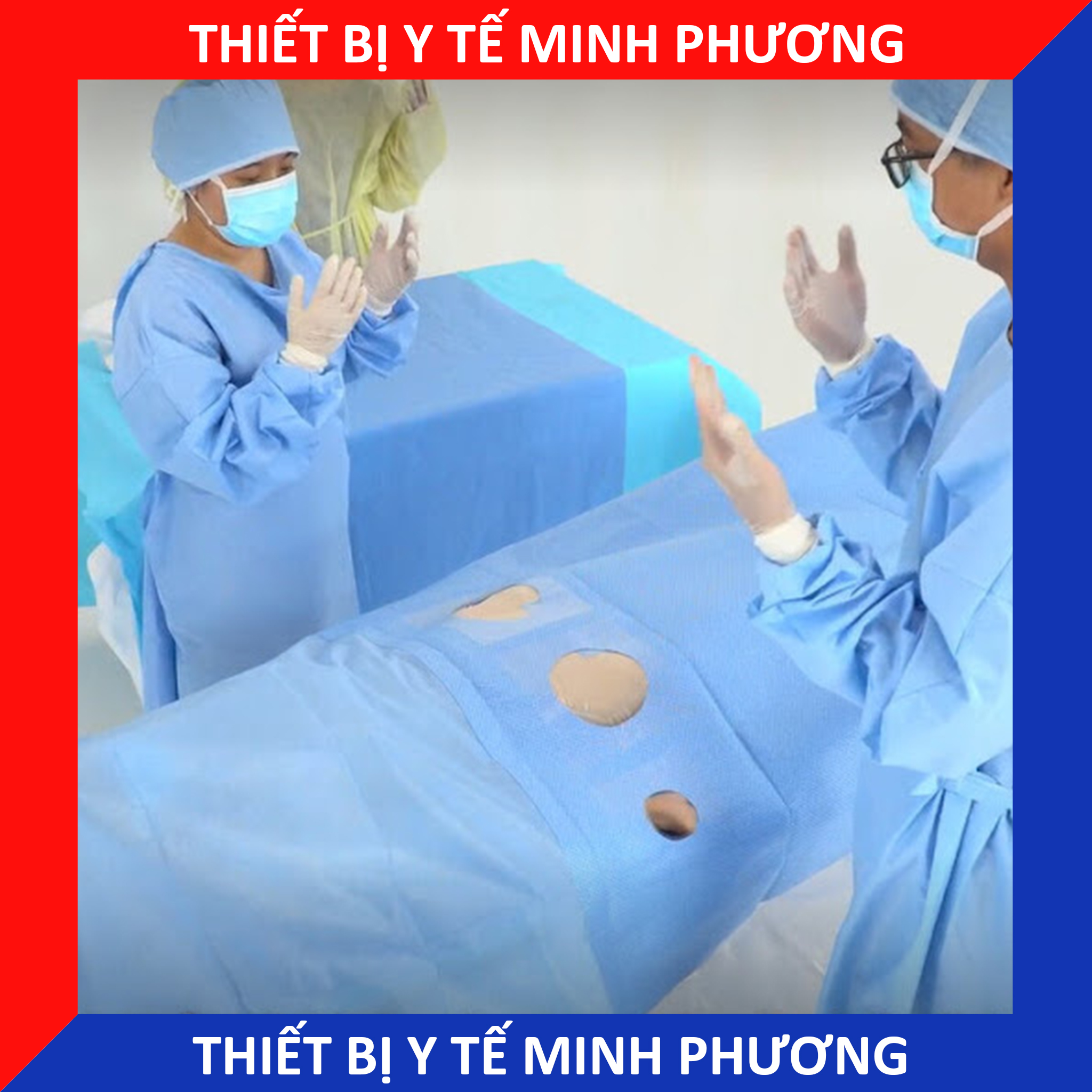 Săng mổ tiệt trùng, khăn trải y tế chuyên dụng trong phẫu thuật, thẩm mỹ Danameco