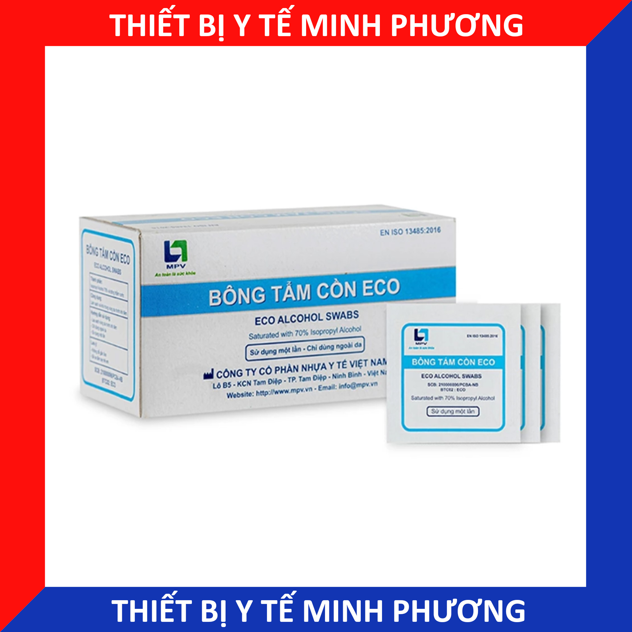 Bông tẩm cồn MPV (Alcohol Pads) tiệt trùng sát khuẩn y tế