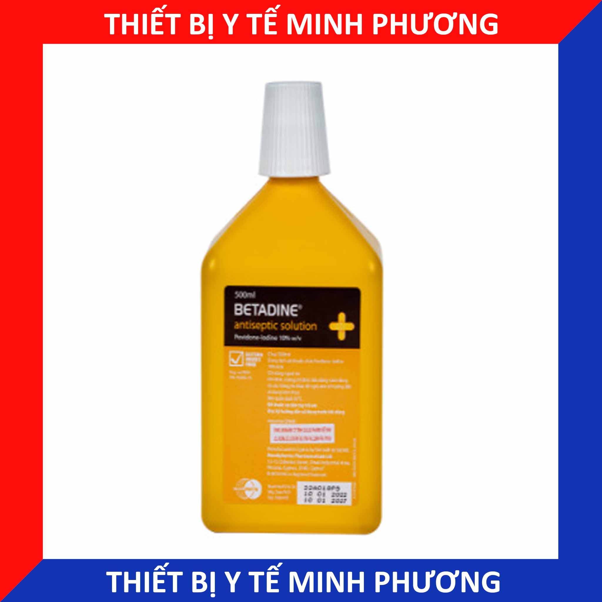 Dung dịch betadine sát khuẩn vết thương chai 500ml